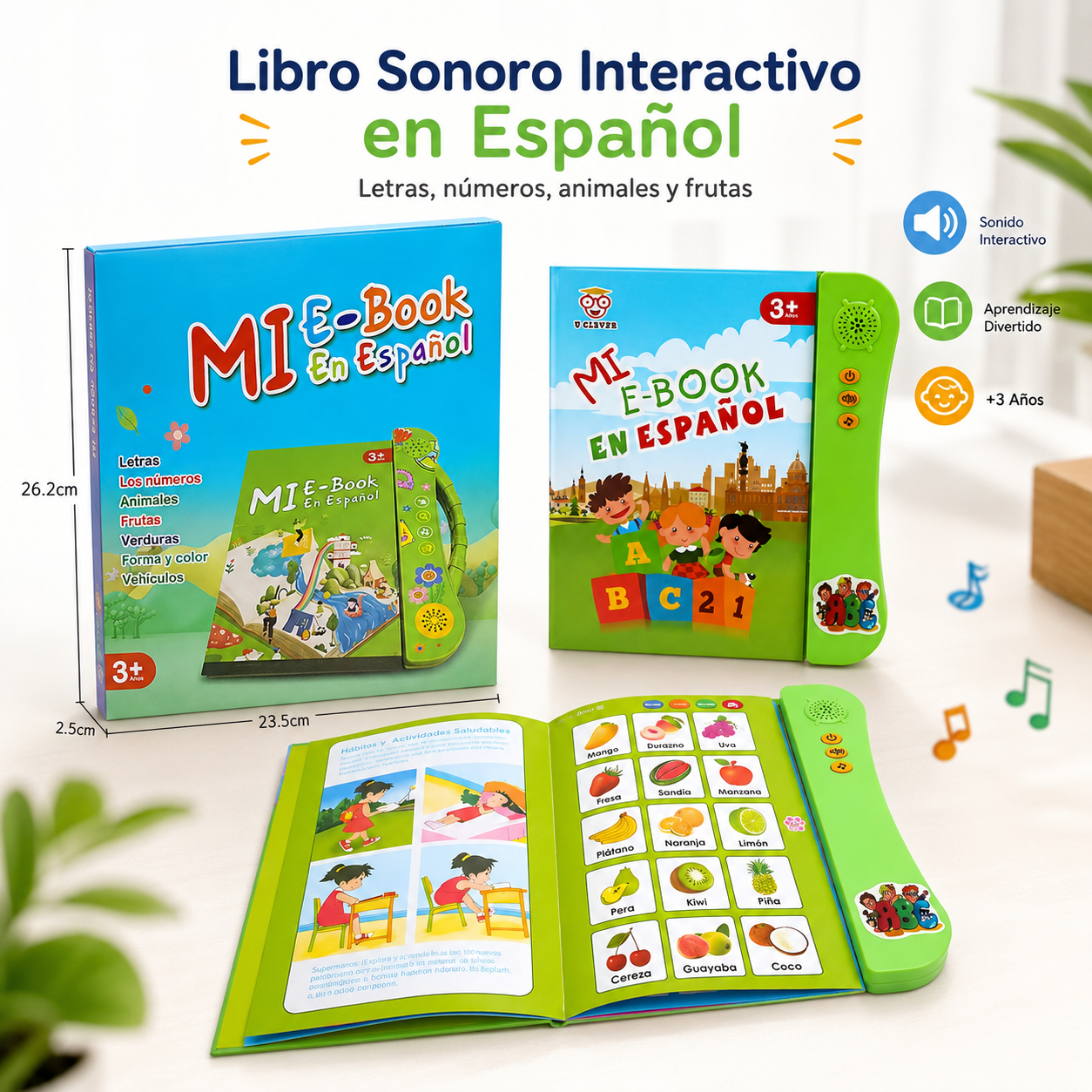 Libro Sonoro Infantil: Aprende Jugando en Español