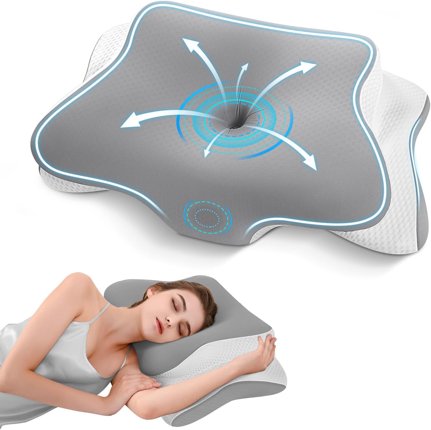 Almohada Cervical Ergonómica ConfortVita™
